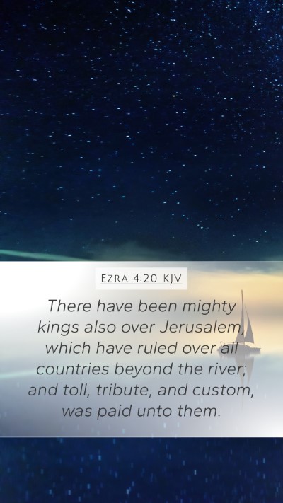 Ezra 4:20 KJV Bible Verse Image