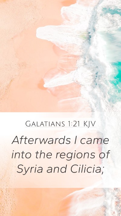 Galatians 1:21 KJV Bible Verse Image