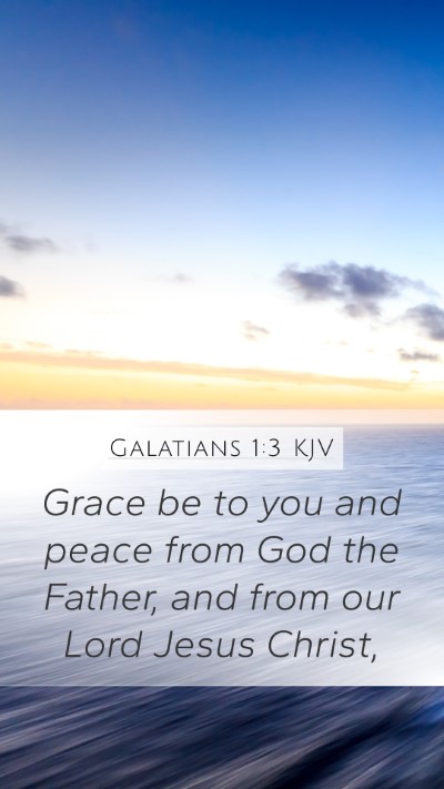 Galatians 1:3 KJV Bible Verse Image
