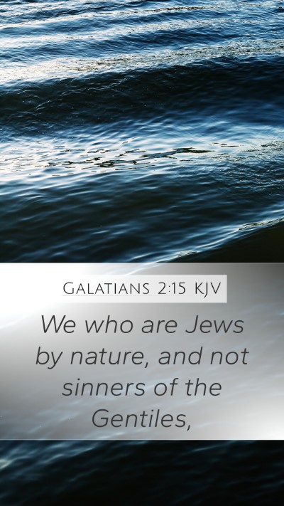 Galatians 2:15 KJV Bible Verse Image