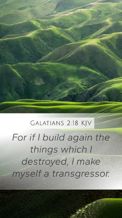 Galatians 2:18 KJV Bible Verse Image