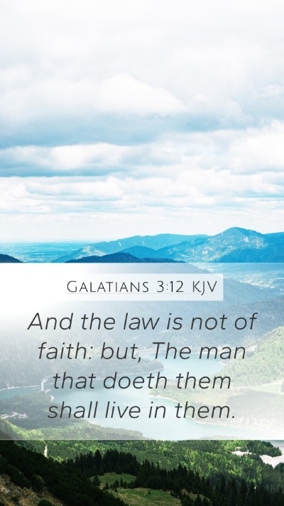 Galatians 3:12 KJV Bible Verse Image
