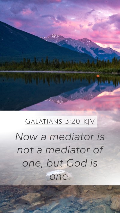 Galatians 3:20 KJV Bible Verse Image
