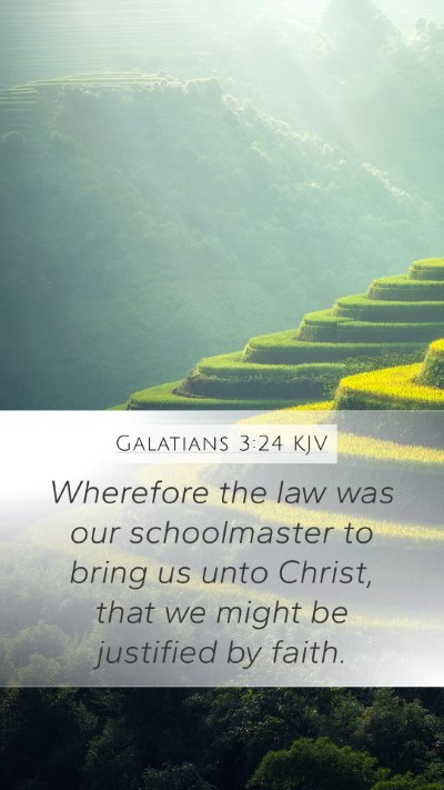 Galatians 3:24 KJV Bible Verse Image