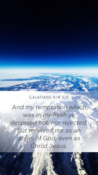 Galatians 4:14 KJV Bible Verse Image