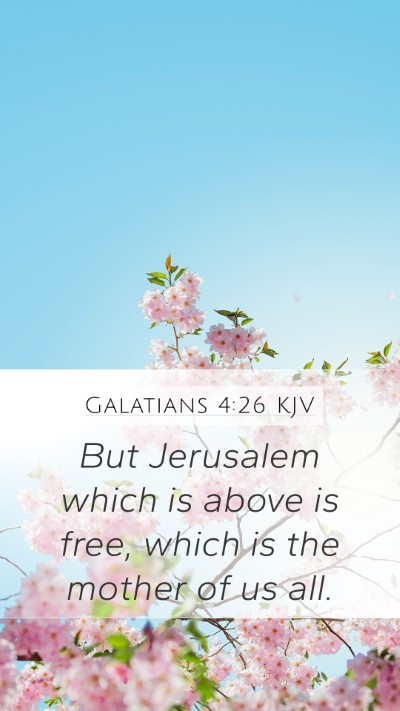 Galatians 4:26 KJV Bible Verse Image