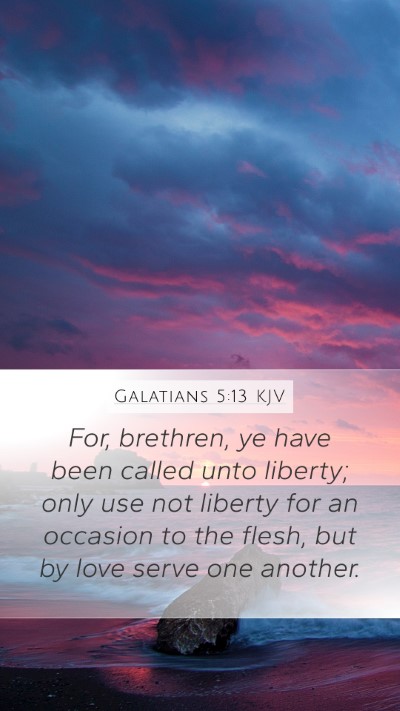 Galatians 5:13 KJV Bible Verse Image