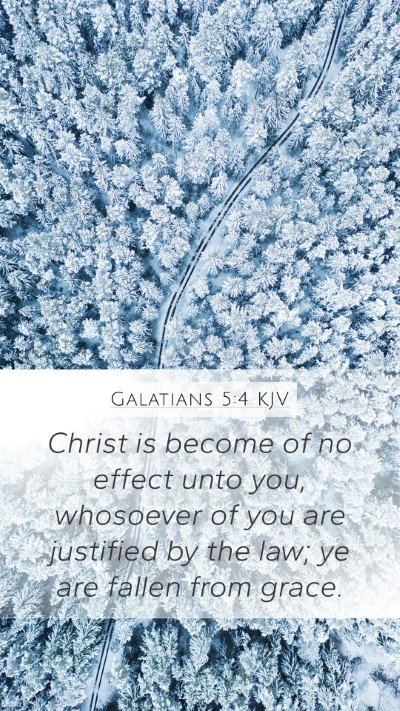 Galatians 5:4 KJV Bible Verse Image
