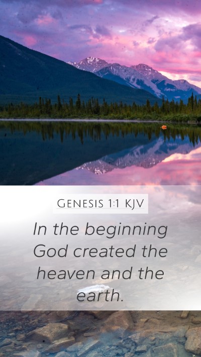 Genesis 1:1 KJV Bible Verse Image