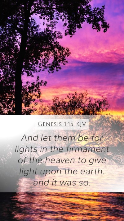 Genesis 1:15 KJV Bible Verse Image