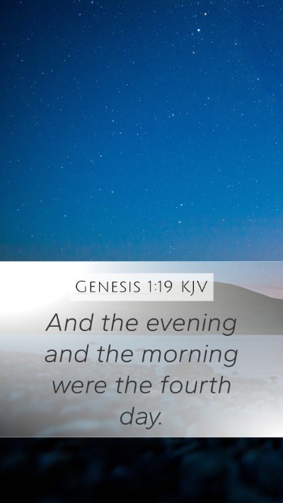 Genesis 1:19 KJV Bible Verse Image