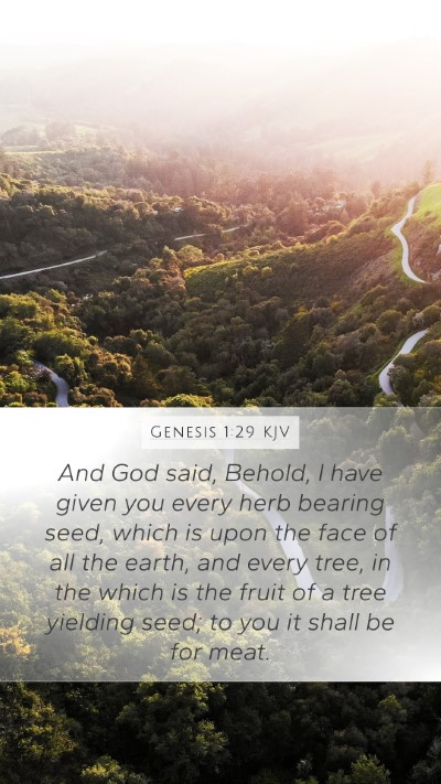 Genesis 1:29 KJV Bible Verse Image