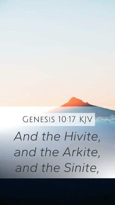 Genesis 10:17 KJV Bible Verse Image