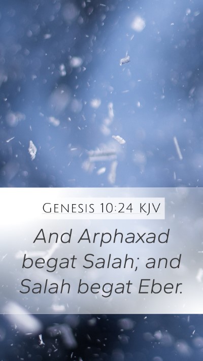 Genesis 10:24 KJV Bible Verse Image