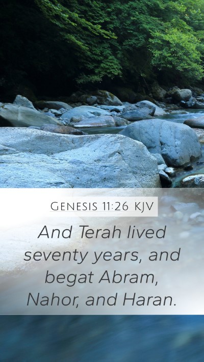 Genesis 11:26 KJV Bible Verse Image