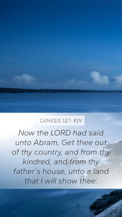 Genesis 12:1 KJV Bible Verse Image