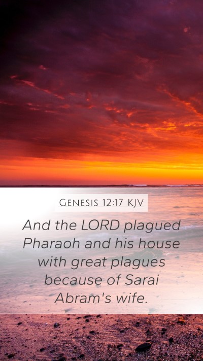 Genesis 12:17 KJV Bible Verse Image