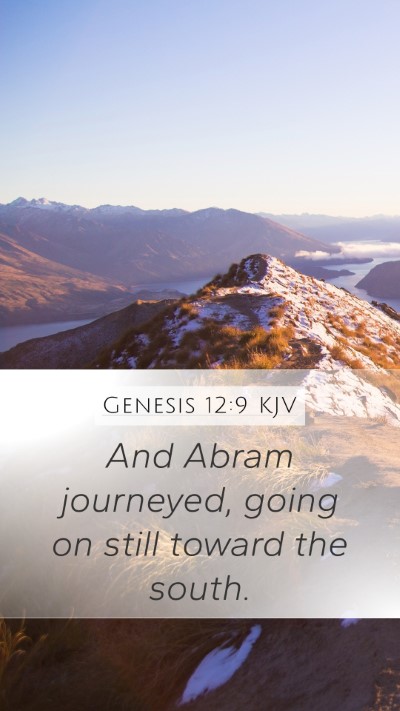 Genesis 12:9 KJV Bible Verse Image