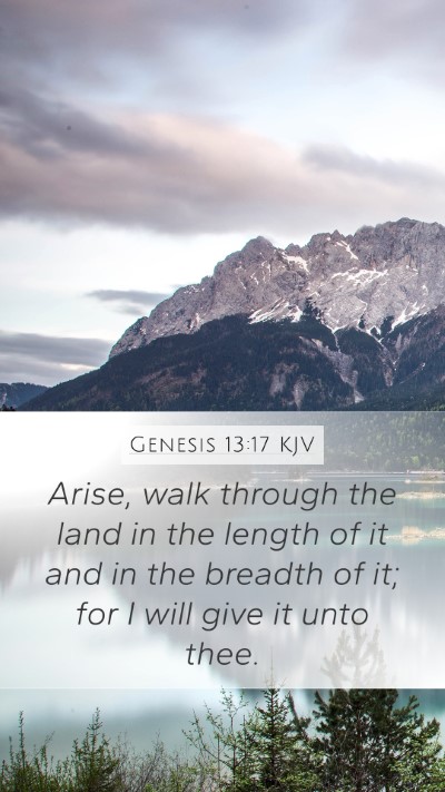 Genesis 13:17 KJV Bible Verse Image