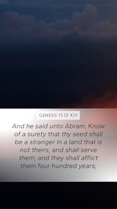 Genesis 15:13 KJV Bible Verse Image