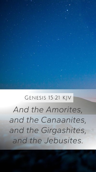 Genesis 15:21 KJV Bible Verse Image