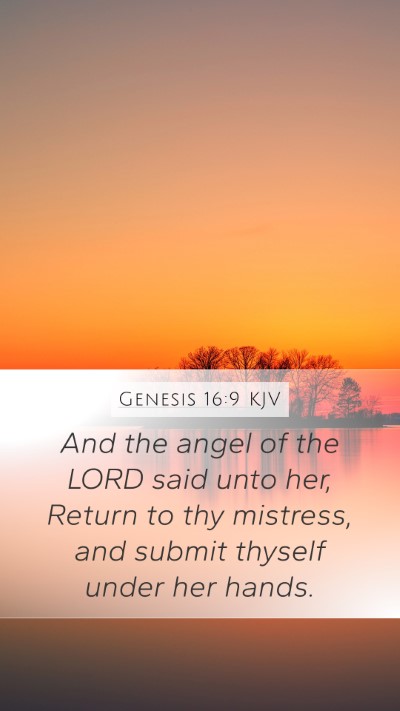 Genesis 16:9 KJV Bible Verse Image
