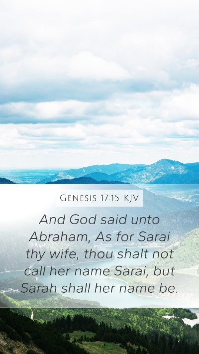 Genesis 17:15 KJV Bible Verse Image