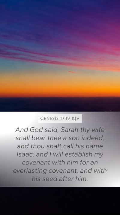 Genesis 17:19 KJV Bible Verse Image