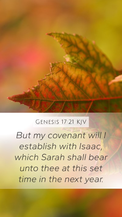 Genesis 17:21 KJV Bible Verse Image