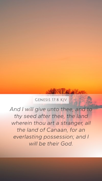 Genesis 17:8 KJV Bible Verse Image