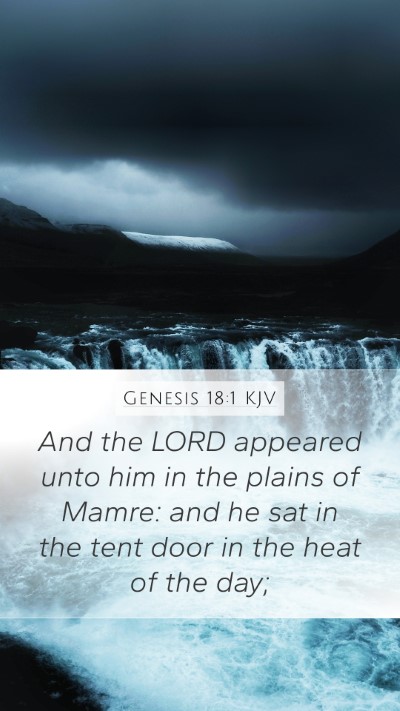 Genesis 18:1 KJV Bible Verse Image