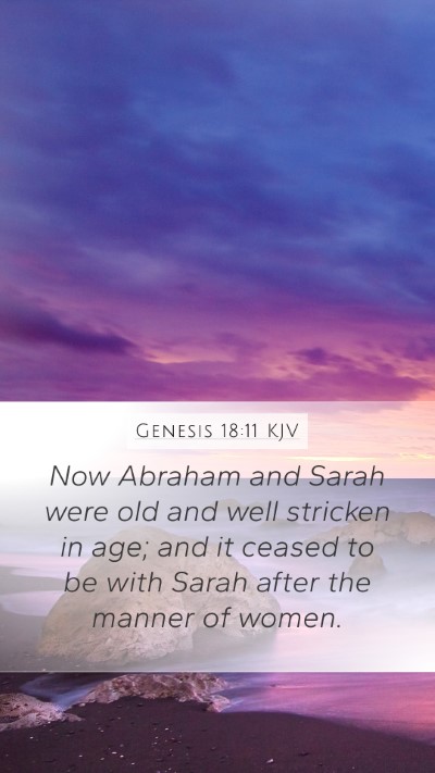 Genesis 18:11 KJV Bible Verse Image