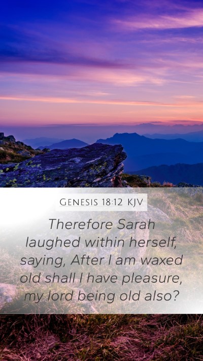 Genesis 18:12 KJV Bible Verse Image