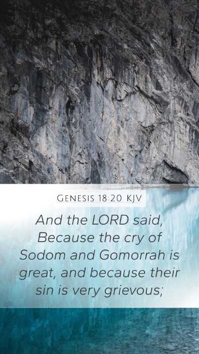 Genesis 18:20 KJV Bible Verse Image