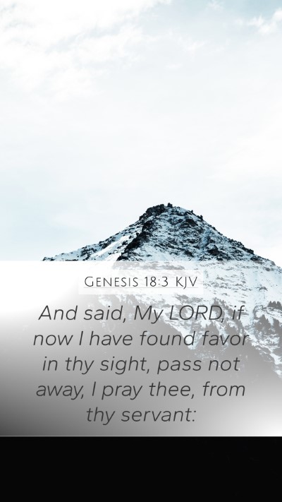 Genesis 18:3 KJV Bible Verse Image