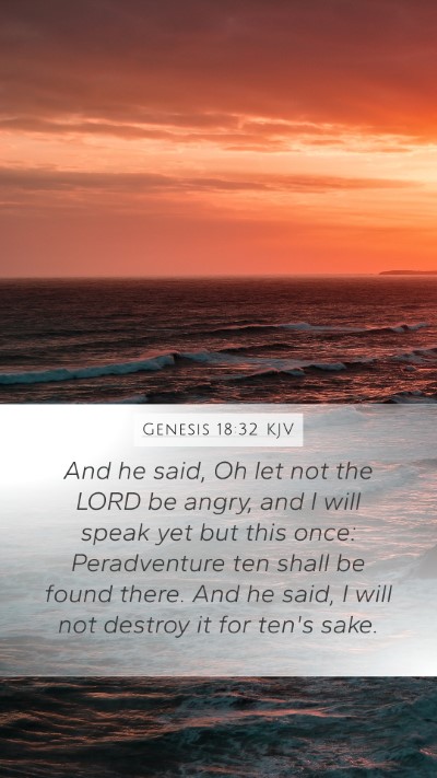 Genesis 18:32 KJV Bible Verse Image
