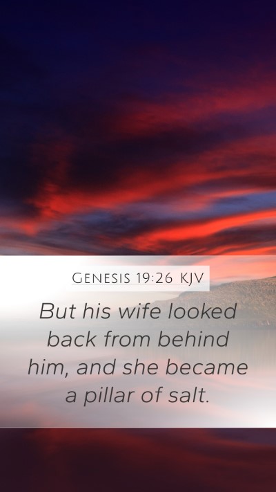 Genesis 19:26 KJV Bible Verse Image