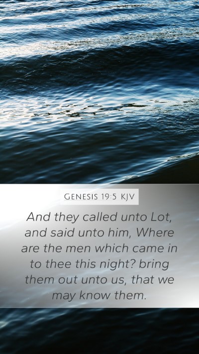 Genesis 19:5 KJV Bible Verse Image