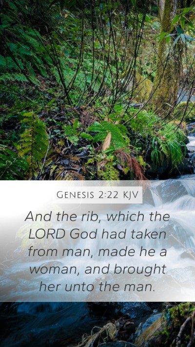 Genesis 2:22 KJV Bible Verse Image