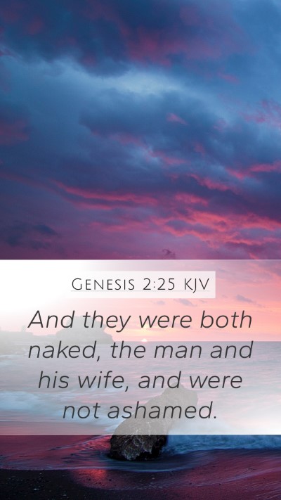 Genesis 2:25 KJV Bible Verse Image