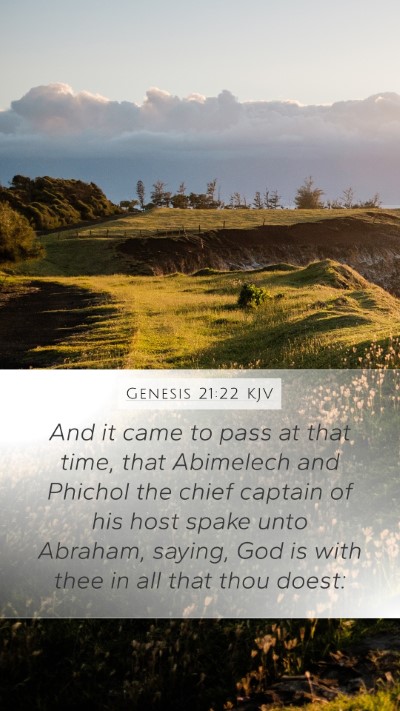 Genesis 21:22 KJV Bible Verse Image
