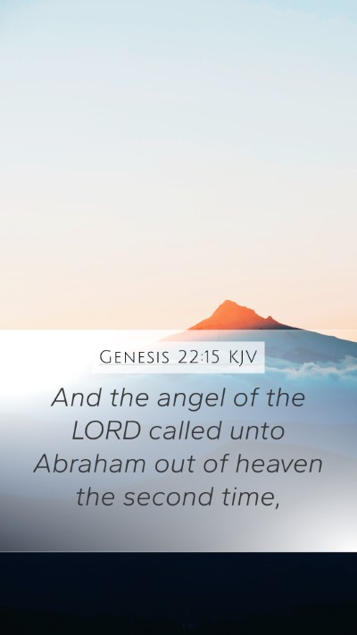 Genesis 22:15 KJV Bible Verse Image