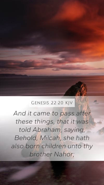 Genesis 22:20 KJV Bible Verse Image