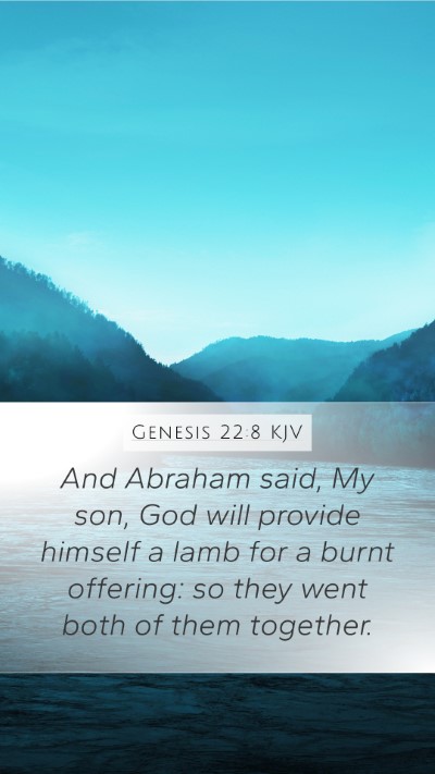 Genesis 22:8 KJV Bible Verse Image