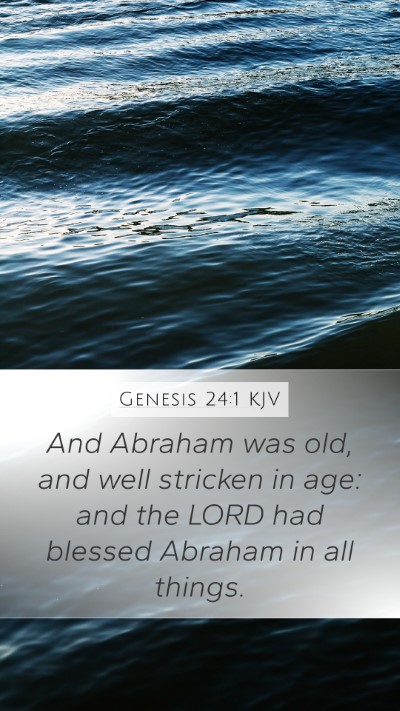 Genesis 24:1 KJV Bible Verse Image