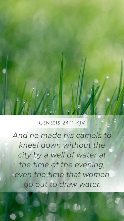 Genesis 24:11 KJV Bible Verse Image