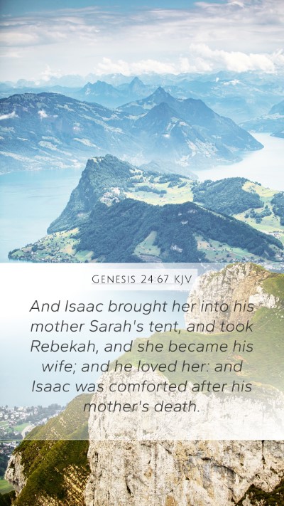 Genesis 24:67 KJV Bible Verse Image