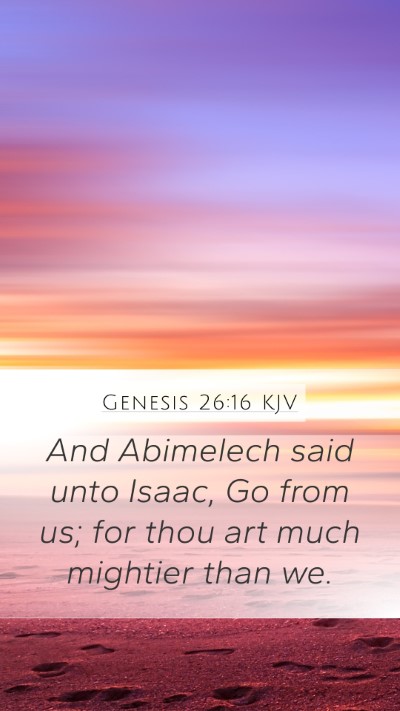 Genesis 26:16 KJV Bible Verse Image