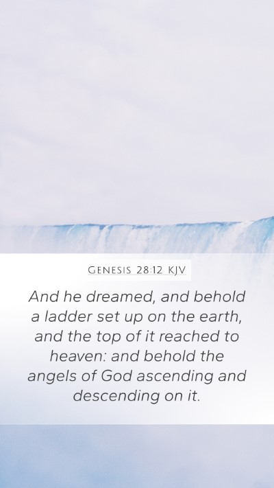 Genesis 28:12 KJV Bible Verse Image