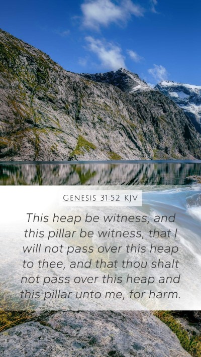 Genesis 31:52 KJV Bible Verse Image